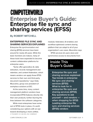 Download our file sync and sharing enterprise buyer’s guide