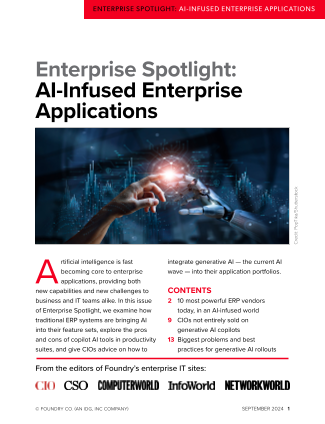 Download the AI-infused enterprise applications Spotlight