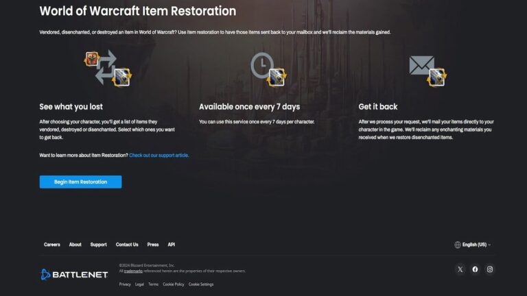 How to use Item Restoration in WoW – Destructoid